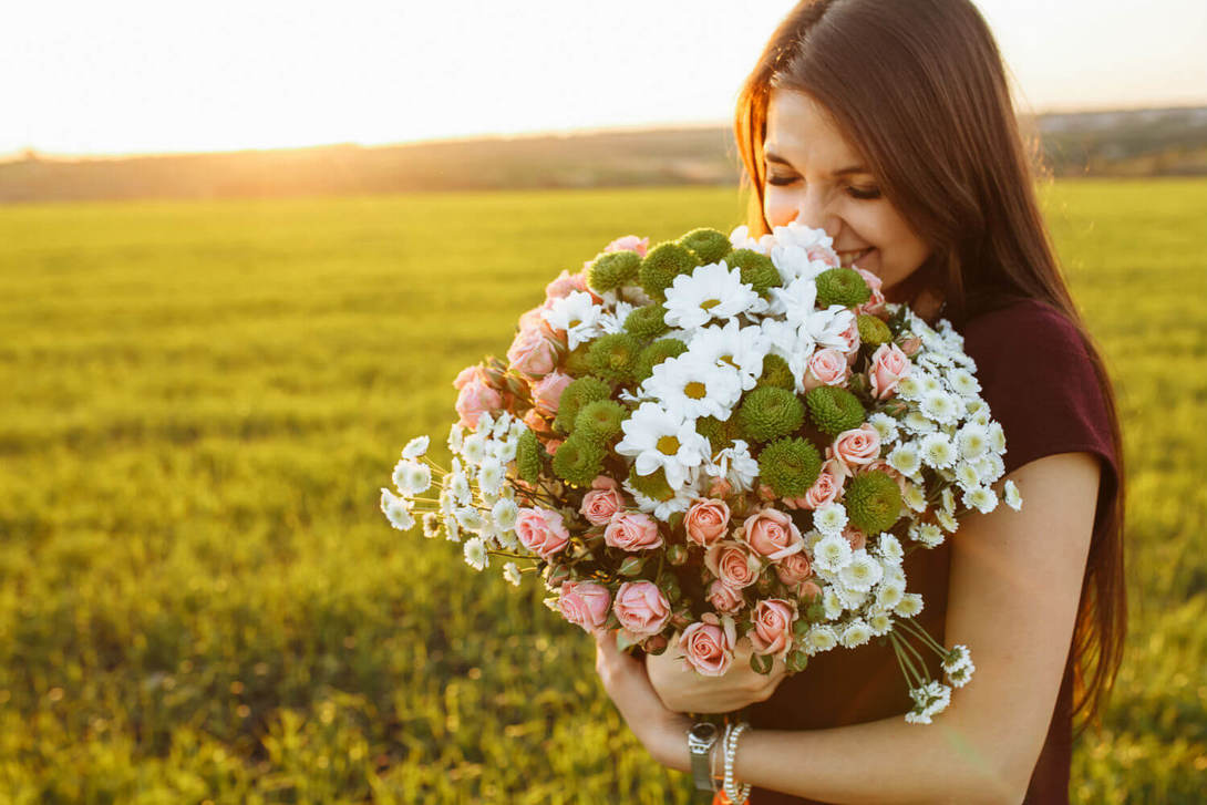 букет цветов на помолвку 